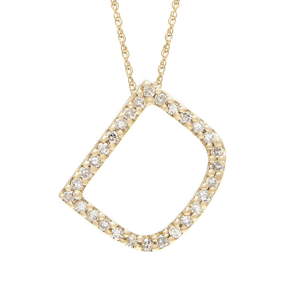 Inicial "D" de 11mm con cadena