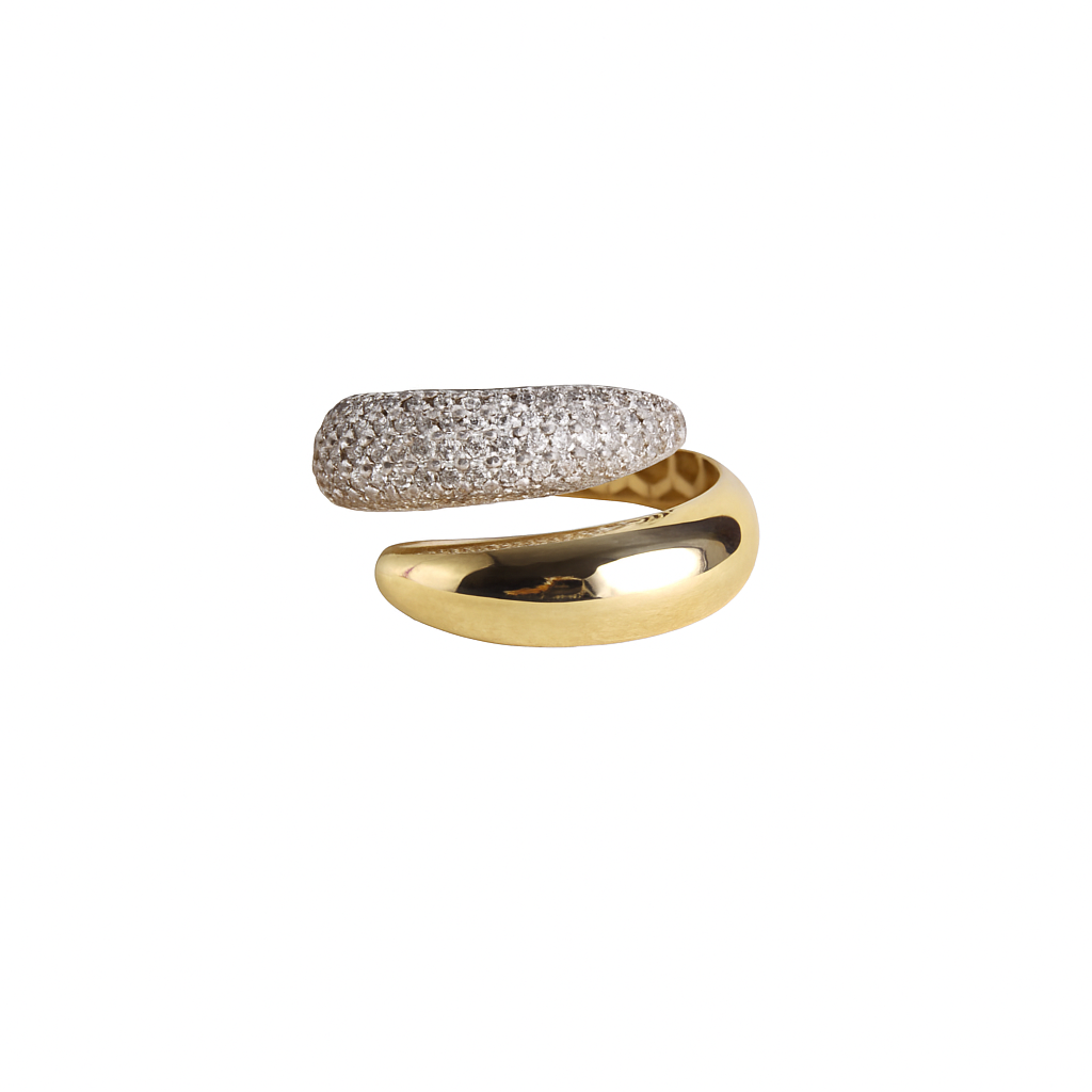 Anillo espiral en oro amarillo 10K