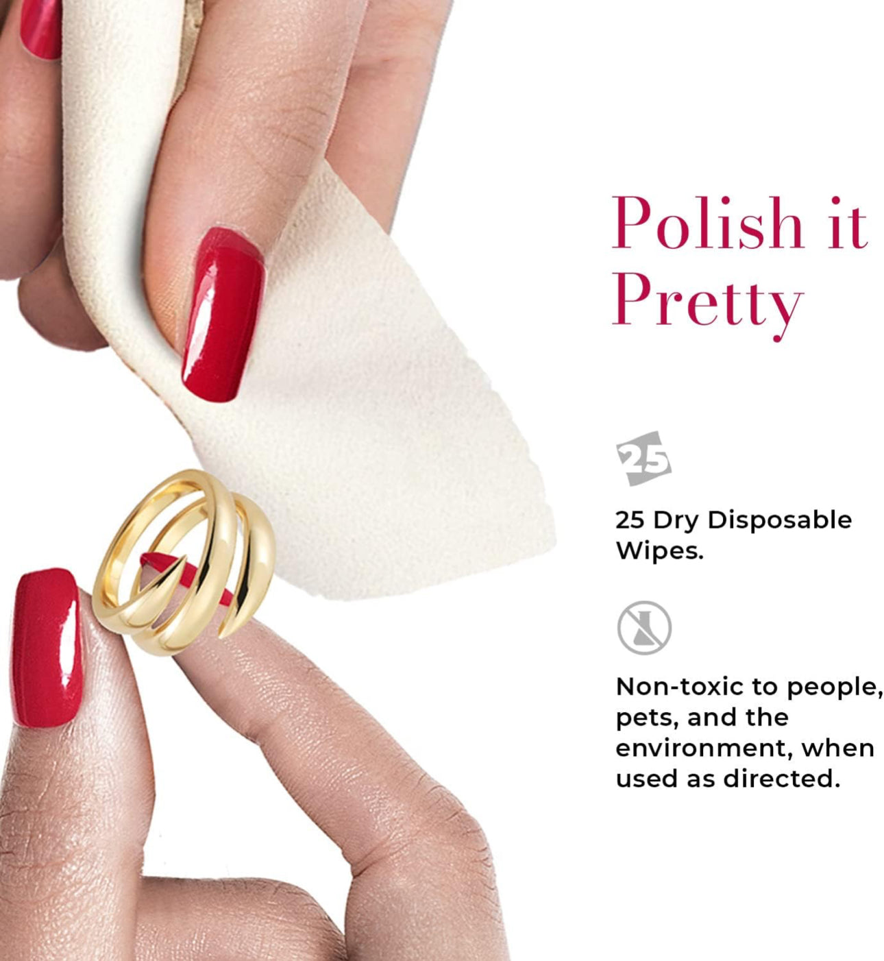 Diamond jewelry wipes