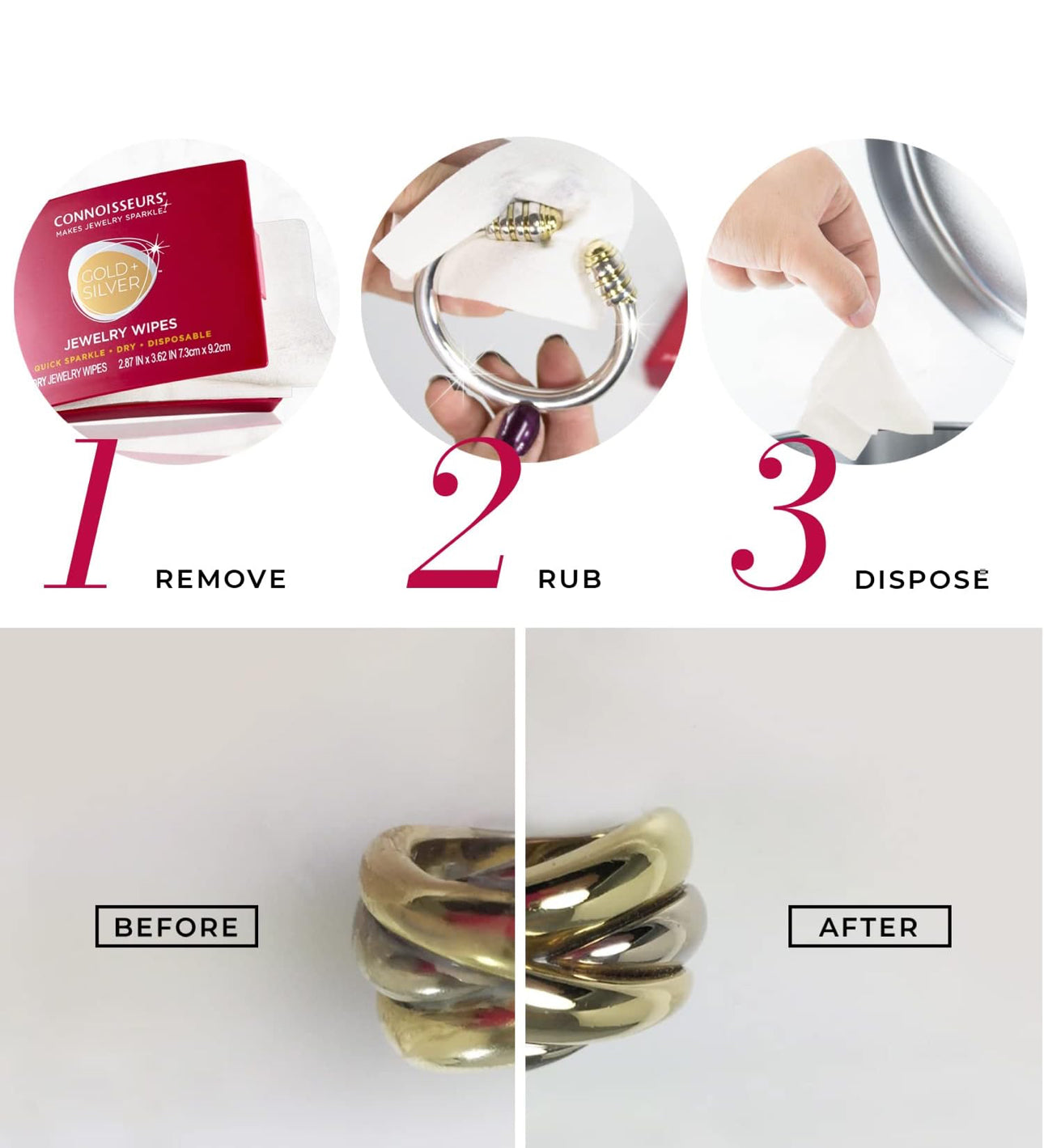 Diamond jewelry wipes