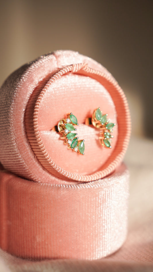 Aretes de Esmeraldas