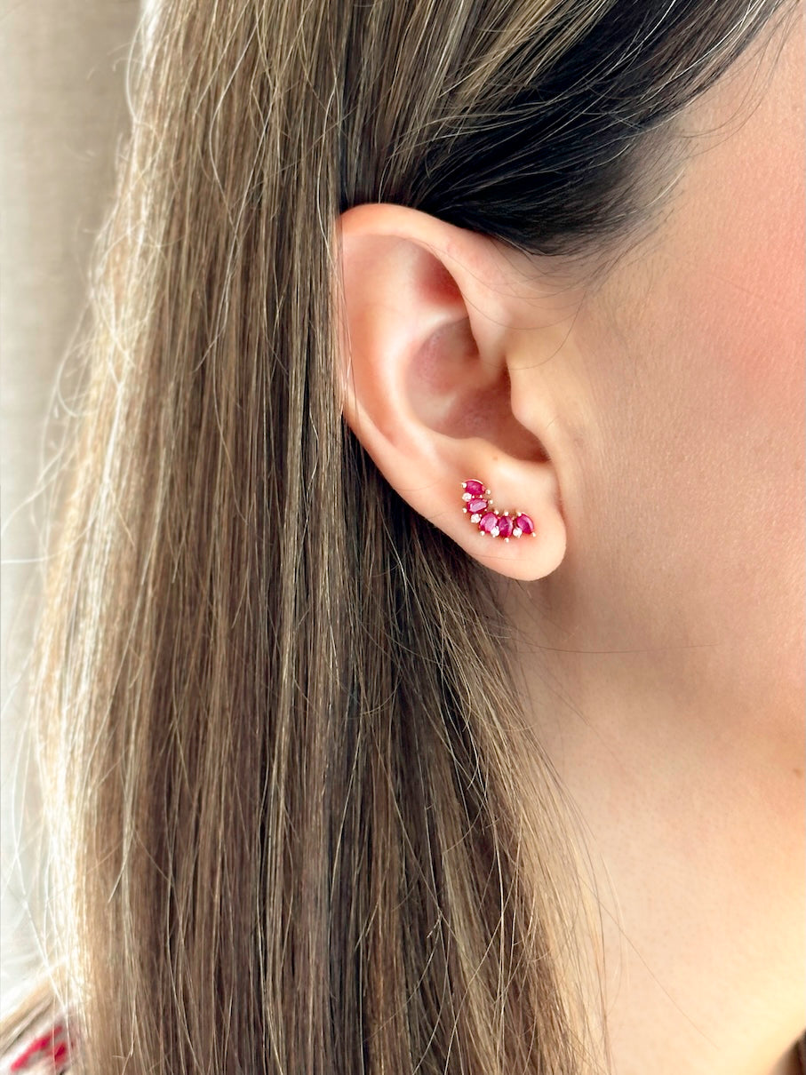 Aretes de Rubí